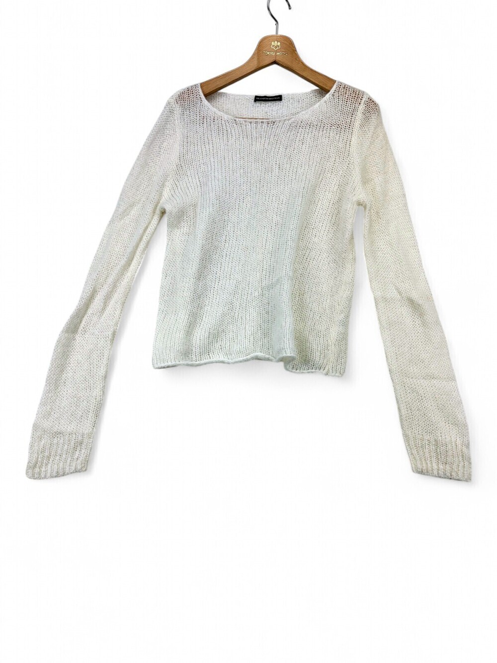 Brandy Melville Sheer Wool-Blend Long Sleeve Sweater OS